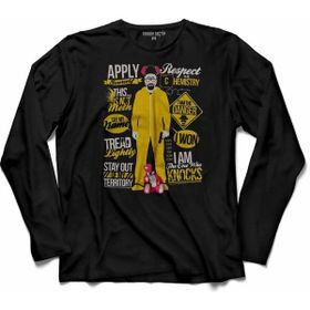 Kendim Seçtim T04S2008 Breakıng Bad Apply Respect Uzun Kollu T-shirt