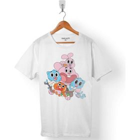 Kendim Seçtim The Amazing World Of Gumball Beyaz Erkek Tişört