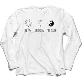 Kendim Seçtim The Sun The Moon The Truth Ay Güneş Mevsim Beyaz Erkek Tişört