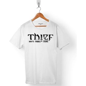Kendim Seçtim Thief Logo Meme Beyaz Erkek Tişört