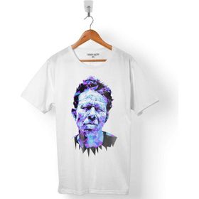 Kendim Seçtim Tom Waits For No One Silüet Beyaz Erkek Tişört