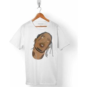 Kendim Seçtim Travis Scott Jacques Webster Beyaz Erkek Tişört