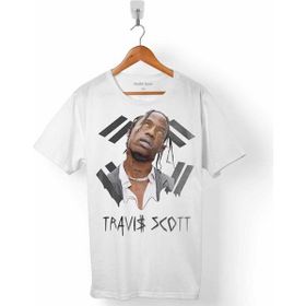 Kendim Seçtim Travis Scott Jacques Webster Beyaz Erkek Tişört