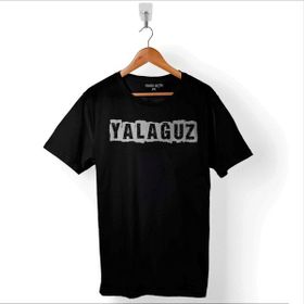 Kendim Seçtim Yalağuz Yalnız Adam Trabzon Rize Karadeniz Baskılı Siyah Unisex T-Shirt