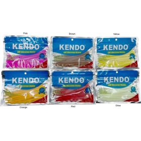 Kendo 10 cm LRF Silicones Worm Kokulu 10 Adet Red Yem