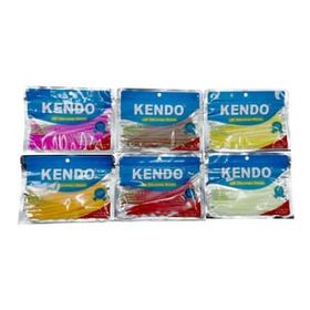 Kendo 10 cm LRF Silicones Worm Kokulu 10 Adet Yellow Yem