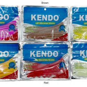 Kendo 10 cm LRF Silicones Worm Kokulu 10 Adet Yellow Yem