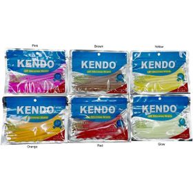 Kendo 10 cm LRF Silicones Worm Kokulu 10 Adet Yellow Yem