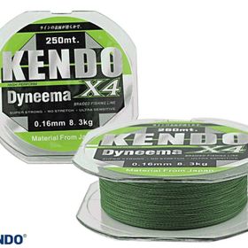 Kendo 250 mt Green 0,12 mm Dynema 4 Örgü