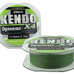 Kendo 250 mt Green 0,12 mm Dynema 4 Örgü