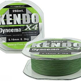 Kendo 250 mt Green 0,12 mm Dynema 4 Örgü