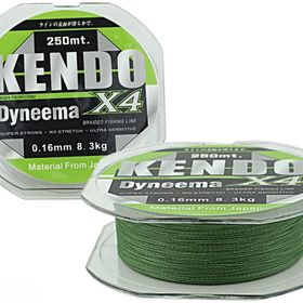 Kendo 250 mt Green 0,16 mm Dynema 4 Örgü