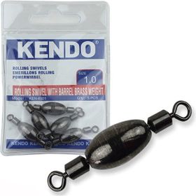 Kendo 5 Adet Rolling Swivel With Barell Brass Weight Ağırlıklı Fırdöndü