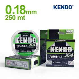 Kendo Dyneema 4 Örgü 0,18 mm 250 mt İp Misina