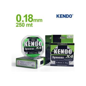 Kendo Dyneema 4 Örgü 0,18 mm 250 mt İp Misina