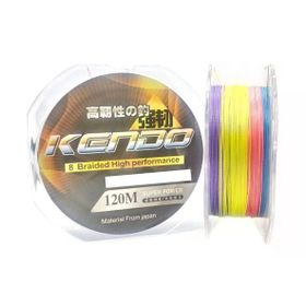 Kendo Dynema Multicolor 8 Örgü 120 mt Olta Misinası