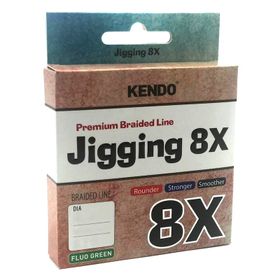 Kendo Fluo Green 0,28 mm Jigging 8X Flash 300 mt Örgü İp
