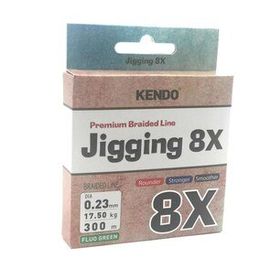 Kendo Fluo Green 0,28 mm Jigging 8X Flash 300 mt Örgü İp
