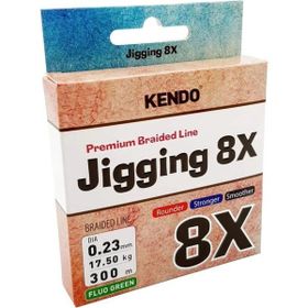 Kendo Fluo Green 0,28 mm Jigging 8X Flash 300 mt Örgü İp