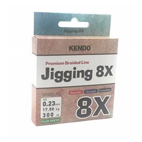 Kendo Fluo Green 0,32 mm Jigging 8x Flash 300 mt Örgü İp