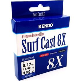 Kendo Ice Blue 0.17 mm Surf Cast 8x Fıghtıng 300 mt Örgü İp