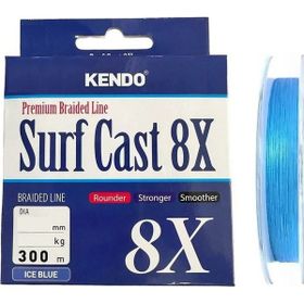 Kendo Ice Blue 0.17 mm Surf Cast 8x Fıghtıng 300 mt Örgü İp