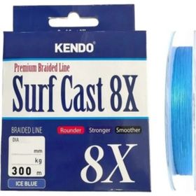 Kendo Ice Blue 0.17 mm Surf Cast 8x Fıghtıng 300 mt Örgü İp
