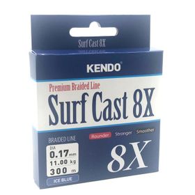 Kendo Ice Blue 0,10 mm Surf Cast 8x Fıghtıng 300 mt Örgü İp