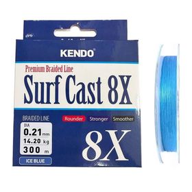 Kendo Ice Blue 0,21 mm Surf Cast 8x Fıghtıng 300 mt Örgü İp