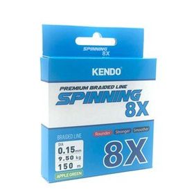 Kendo Spinning 8X Fighting 150 m 0.13 mm Elma Yeşili Örgü İp Misina