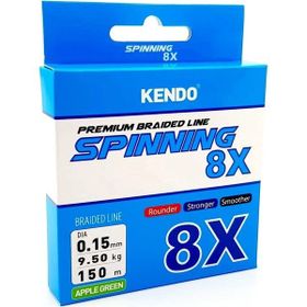 Kendo Spinning 8X Fighting 150 m 0.13 mm Elma Yeşili Örgü İp Misina