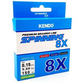 Kendo Spinning 8X Fighting 150 m 0.21 mm Elma Yeşili Örgü İp Misina
