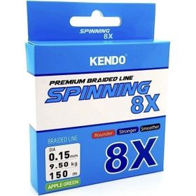 Kendo Spinning 8X Fighting 150 m 0.21 mm Elma Yeşili Örgü İp Misina