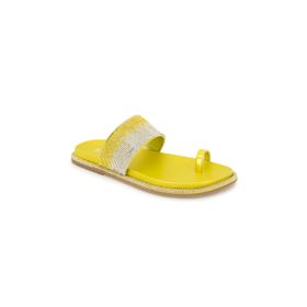 Kenneth Cole Reaction Adaçayı Limon Metalik Düz Kadın Sandalet