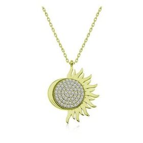 KENPAZAR 925 Ayar Gold Mihrimah Sultan Kadın Gümüş Kolye