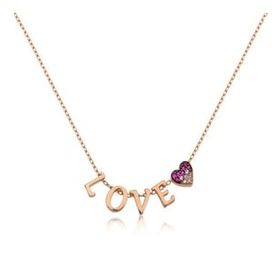 KENPAZAR 925 Ayar Kalpli Love Kadın Gümüş Kolye