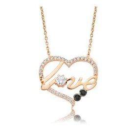 KENPAZAR 925 Ayar Love Kalp Kadın Gümüş Kolye