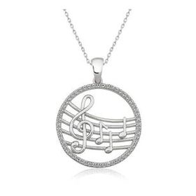 KENPAZAR 925 Ayar Müzik Temalı Kadın Gümüş Kolye