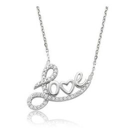 KENPAZAR 925 Ayar Taşlı Love Kadın Gümüş Kolye