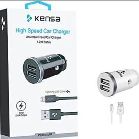 Kensa CR-88 Siyah Lightning Araç Hızlı Şarj Aleti Çakmaklık Girişi