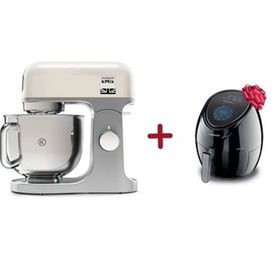 Kenwood KMX750WH Kmix Siyah 5 lt Mutfak Şefi + HFP30 Siyah Airfryer