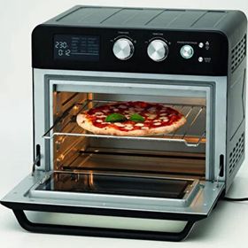 Kenwood MOA26.600SS Siyah 25 lt 15 Pişirme Programlı 1700W Airfryer Fırın
