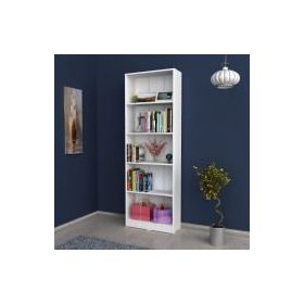 Kenyap 805395 Beyaz Beş Raflı Kitaplık