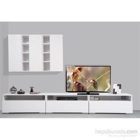 Kenyap Plus 813987 Diamond Beyaz TV Ünitesi
