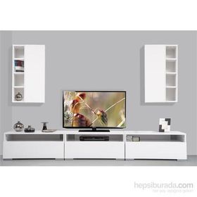 Kenyap Plus 814144 Diamond Beyaz TV Ünitesi