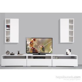 Kenyap Plus 814144 Diamond Beyaz TV Ünitesi