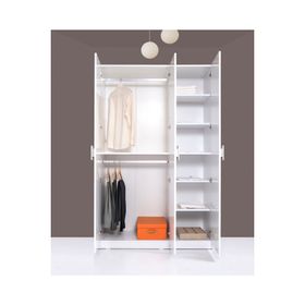 KENYAP Plus Stella 812478 3 Kapılı Parlak Beyaz Gardırop