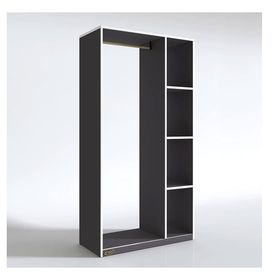 Kenzlife Alpaslan 175x90x40 Gri Gardrop