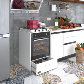 Kenzlife Argon Ankastre Modülü Kabini Beyaz Fırın Ocak Mutfak Dolabı