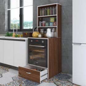 Kenzlife Aybirgen Ceviz 165x60x56 Mutfak Dolabı